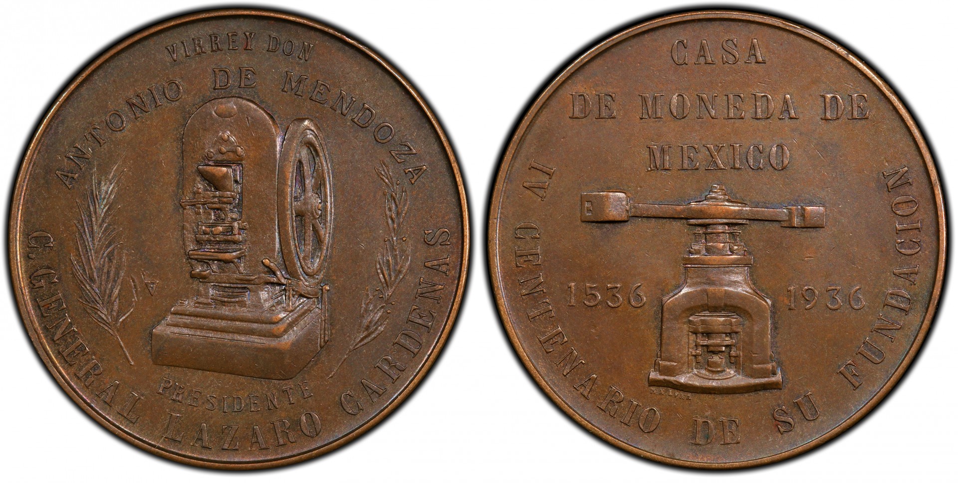 Grove 490b - IV Centenario de la Casa de Moneda 1936. 