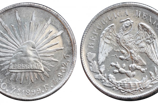 KM# 409.3 - $1 Peso 1899 Zs FZ. 