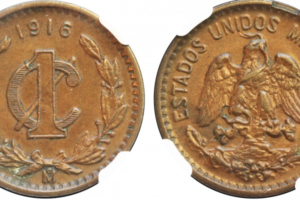KM# 415 - 1 Centavo 1916 Mo.
